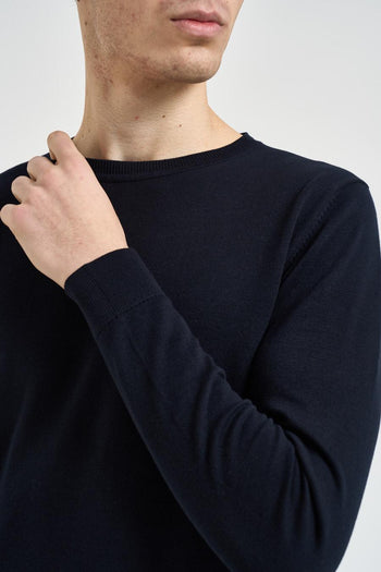 Maglia uomo girocollo blu - 3