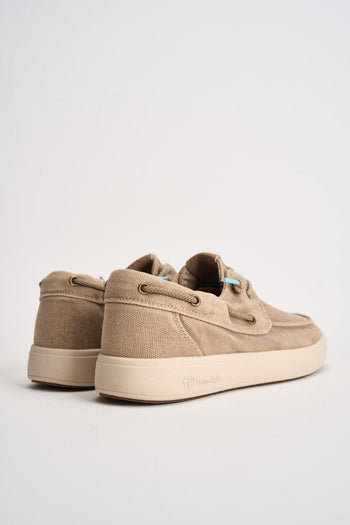 Scarpe basse uomo in tessuto beige - 7