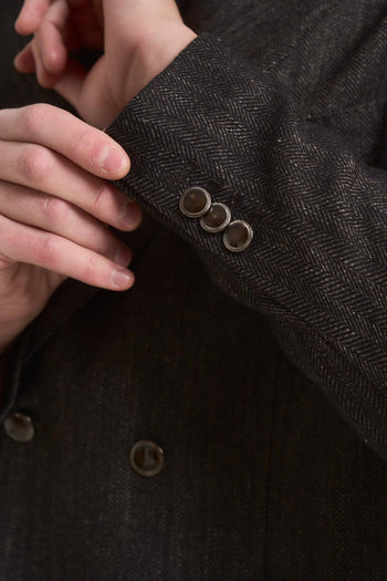 Giacca uomo doppiopetto antracite - 6