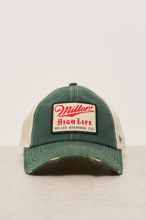 Cappellino uomo verde e beige