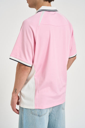 Polo uomo sportiva Football rosa - 4