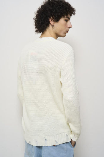 Maglia uomo girocollo bianca - 6