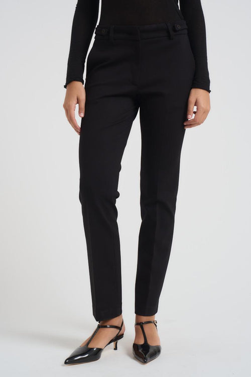 Pantalone donna skinny nero