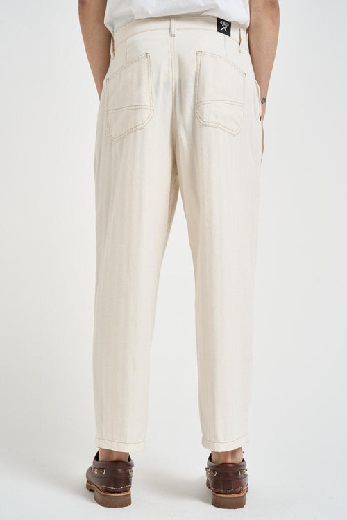 Pantalone uomo regular avorio - 2