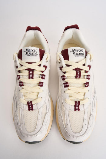 Sneakers uomo Rerun bordeaux e bianca - 4