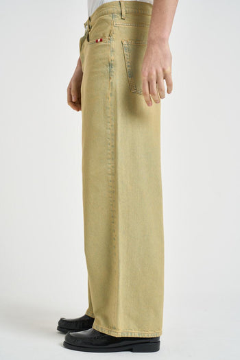 Jeans uomo gamba dritta verde - 3