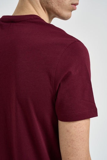 T-shirt uomo girocollo bordeaux - 5
