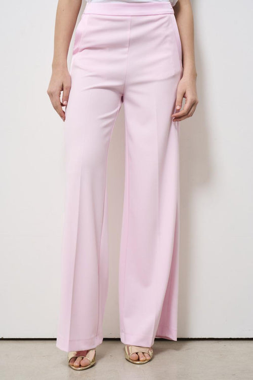 Pantalone donna gamba dritta rosa