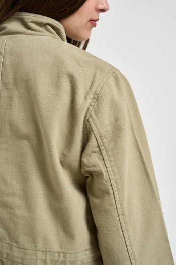 Giacca donna verde militare - 5