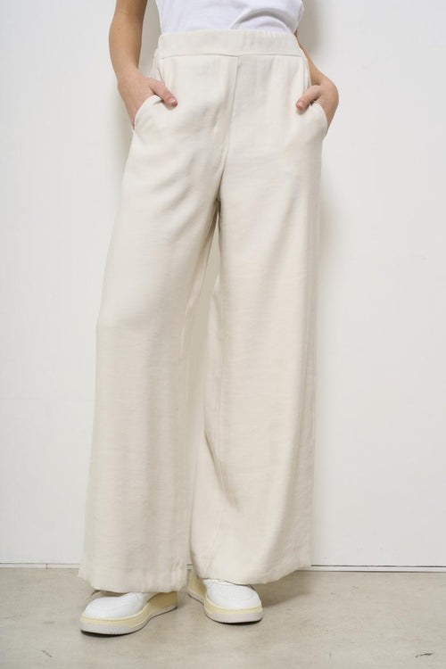 Women's cream palazzo trousers