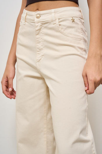 Jeans donna a palazzo burro - 5