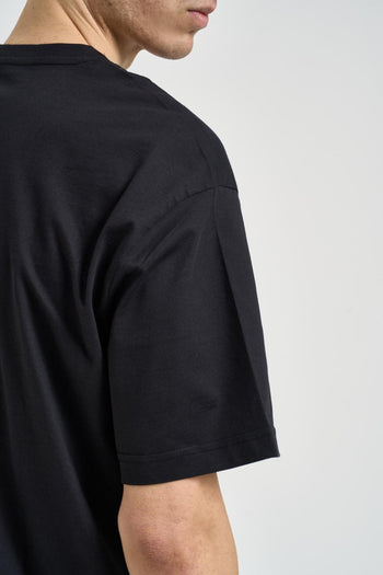 T-shirt uomo over nero - 4
