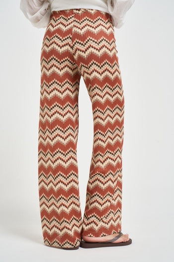 Pantalone donna gamba dritta multicolor - 3