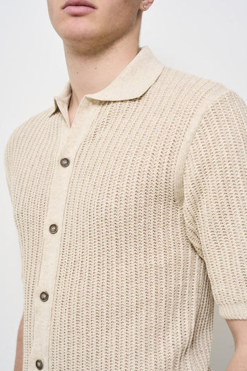 Beige men's polo - 3