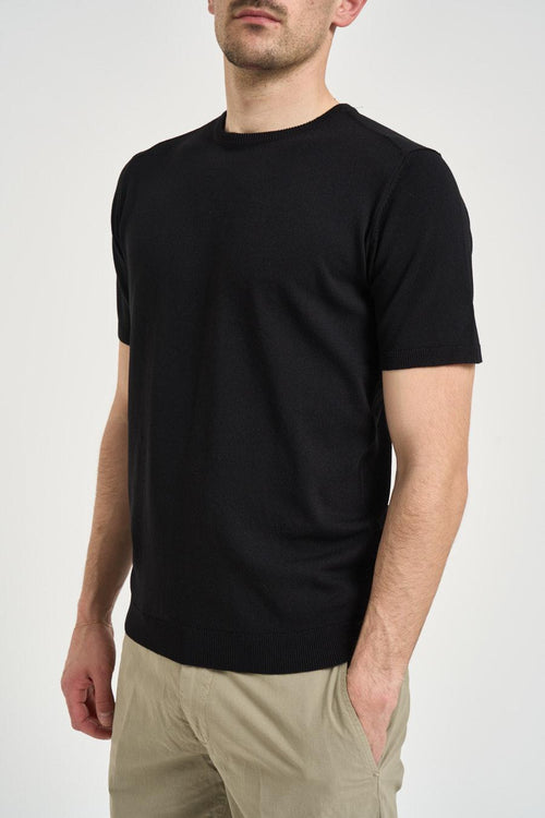 T-shirt uomo in maglia nera