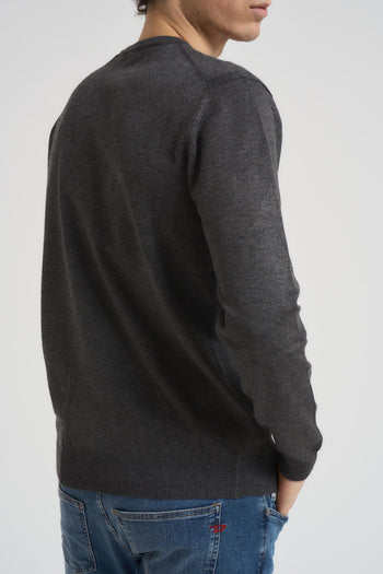 Maglia uomo basic girocollo grigia - 4