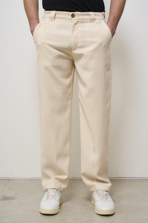 Pantalone uomo regular fit burro