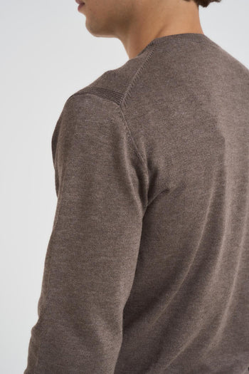 Maglia uomo basic girocollo tortora - 5