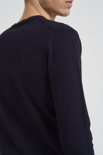 Maglia uomo girocollo blu - 5