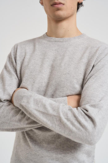 Maglia uomo girocollo grigio chiaro - 3