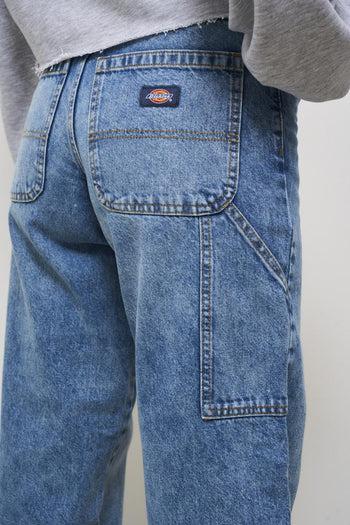 Regular medium denim women's jeans - 5