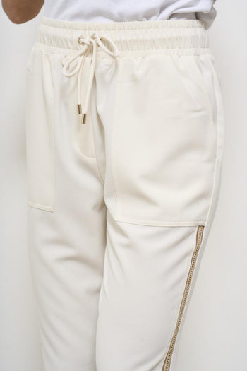 Women's cream trousers - 5