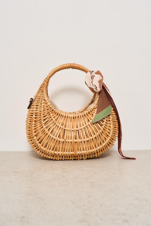 Borsa donna secchiello con foulard - 1