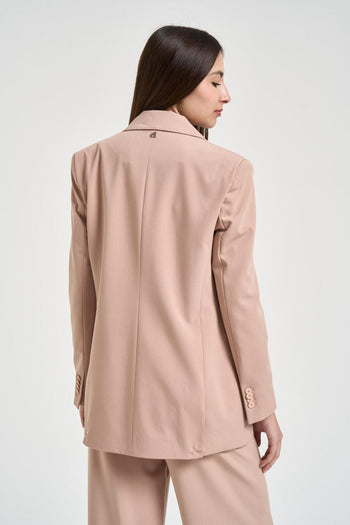 Giacca donna doppiopetto rosa - 4