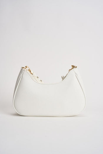 Borsa donna a tracolla in ecopelle bianca - 5