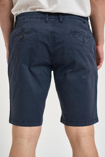 Bermuda uomo in cotone blu - 3