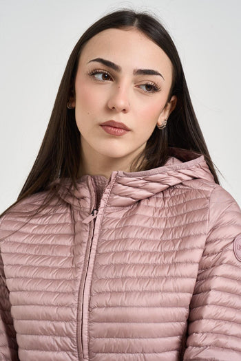 Piumino donna trapuntato malva - 4