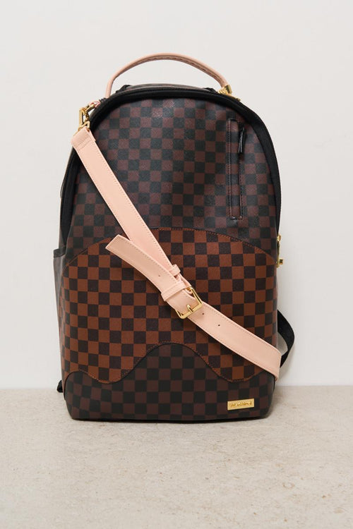 Zaino uomo Boujee strap fantasia scacchi