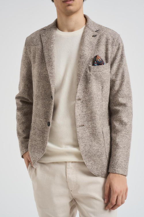 Giacca uomo monopetto beige