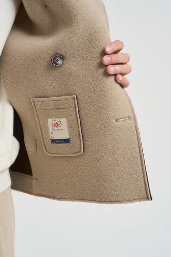 Cappotto uomo corto beige - 5