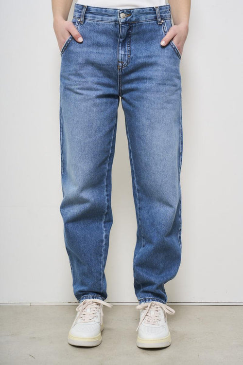Jeans donna in denim medio