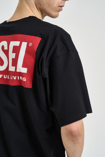 T-shirt uomo girocollo nera - 5