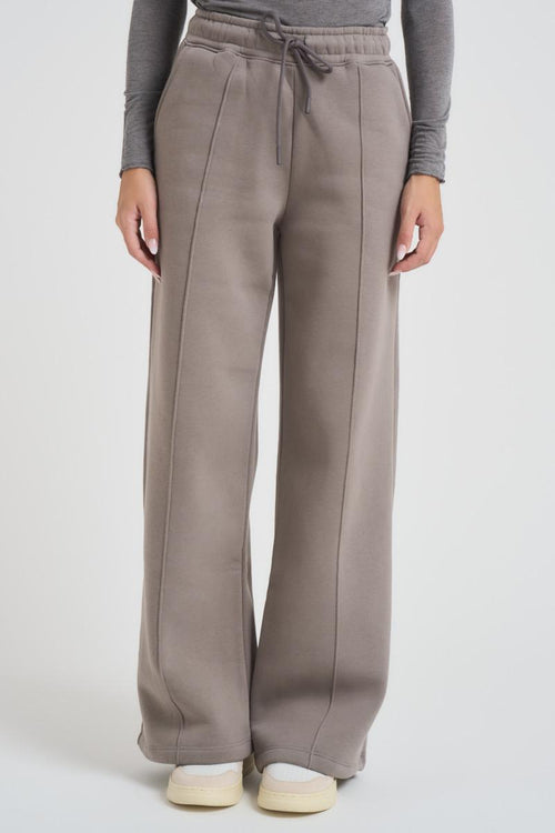 Pantalone donna a palazzo Demiz grigio tortora