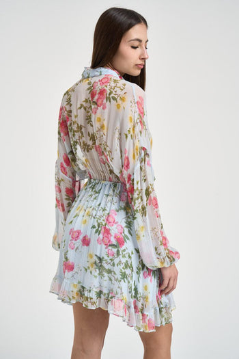 Abito donna corto floreale - 4