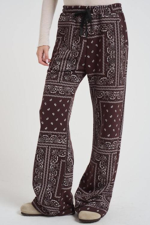 Pantalone donna bandana marrone - 2