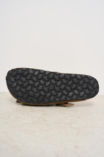 Sabot donna in suede marrone con frange - 8