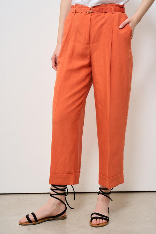Pantalone donna regular arancione - 2