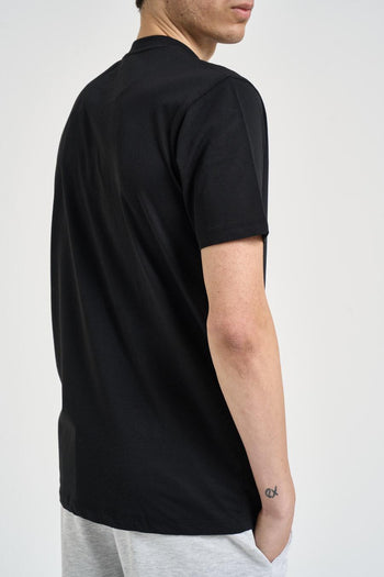 T-shirt uomo girocollo nera - 4
