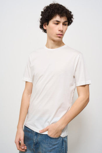 T-shirt uomo girocollo bianca - 3