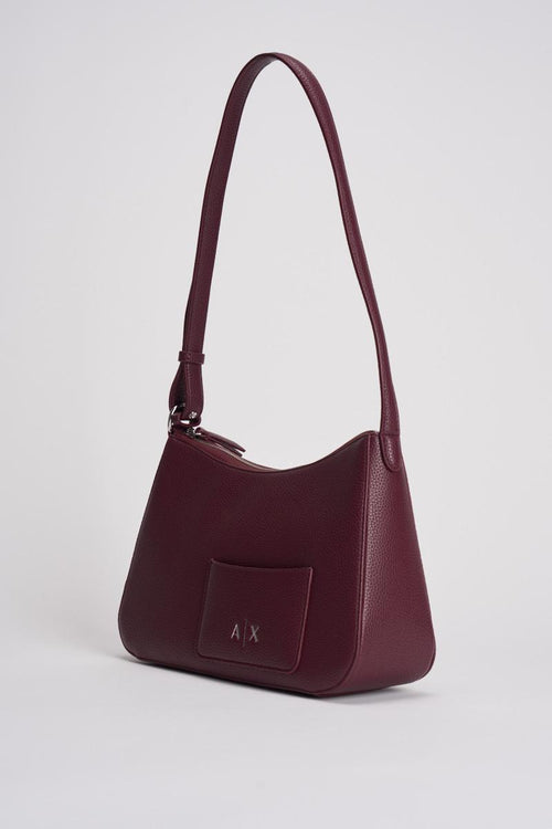 Borsa donna a spalla bordeaux - 2