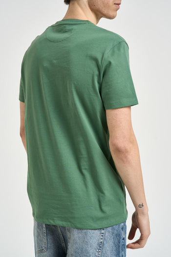 T-shirt donna girocollo verde - 3