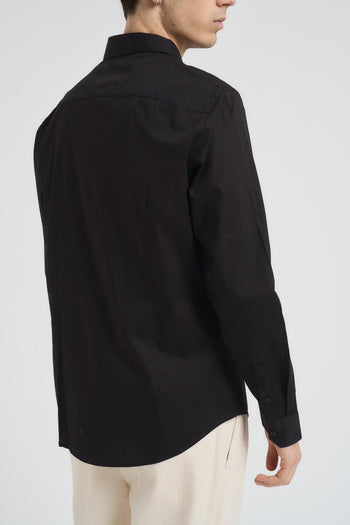 Camicia uomo manica lunga nera - 4