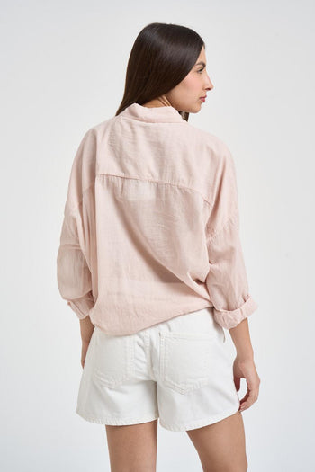 Camicia donna fluida rosa - 4