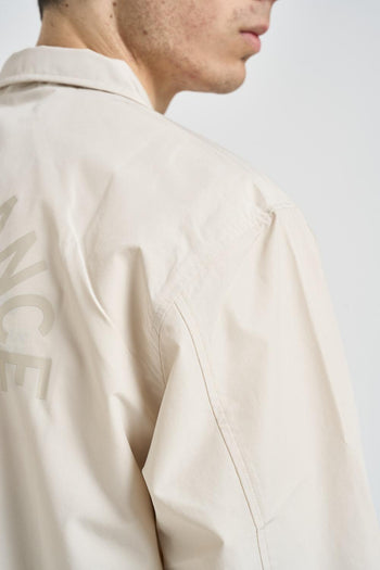 Giubbotto uomo stile camicia panna - 7