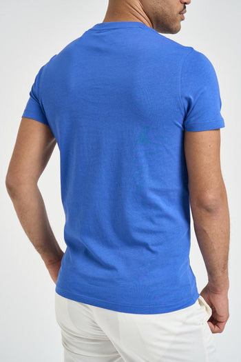 T-shirt uomo girocollo blu royal - 3