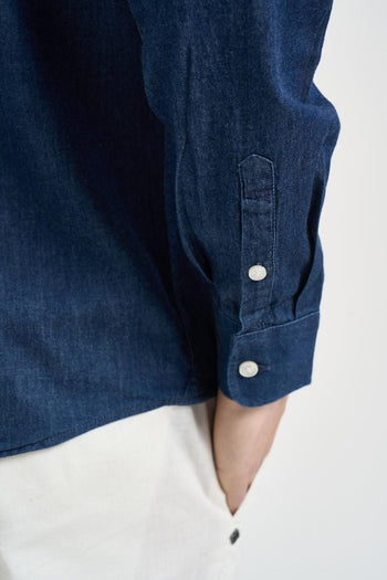 Camicia uomo blu scuro - 3